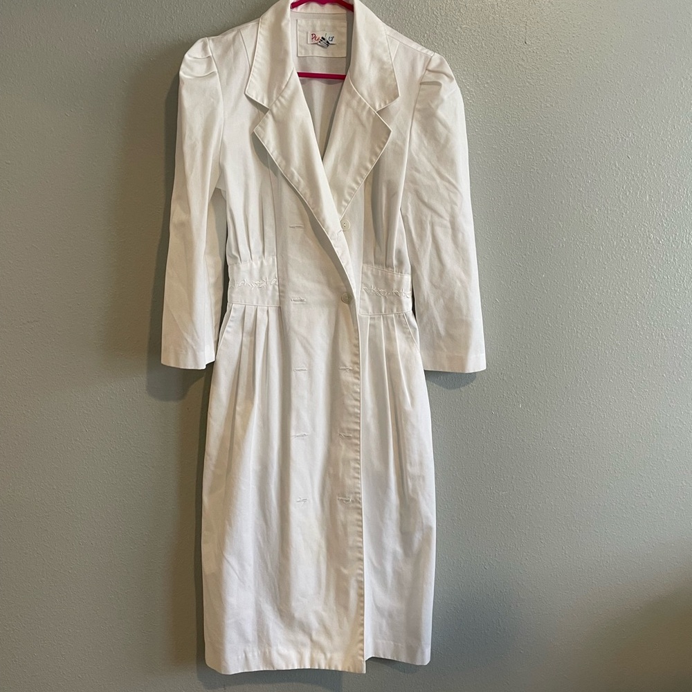 80’s vintage Peaches Uniforms White Coat